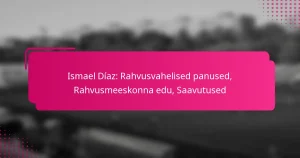 Ismael Díaz: Rahvusvahelised panused, Rahvusmeeskonna edu, Saavutused